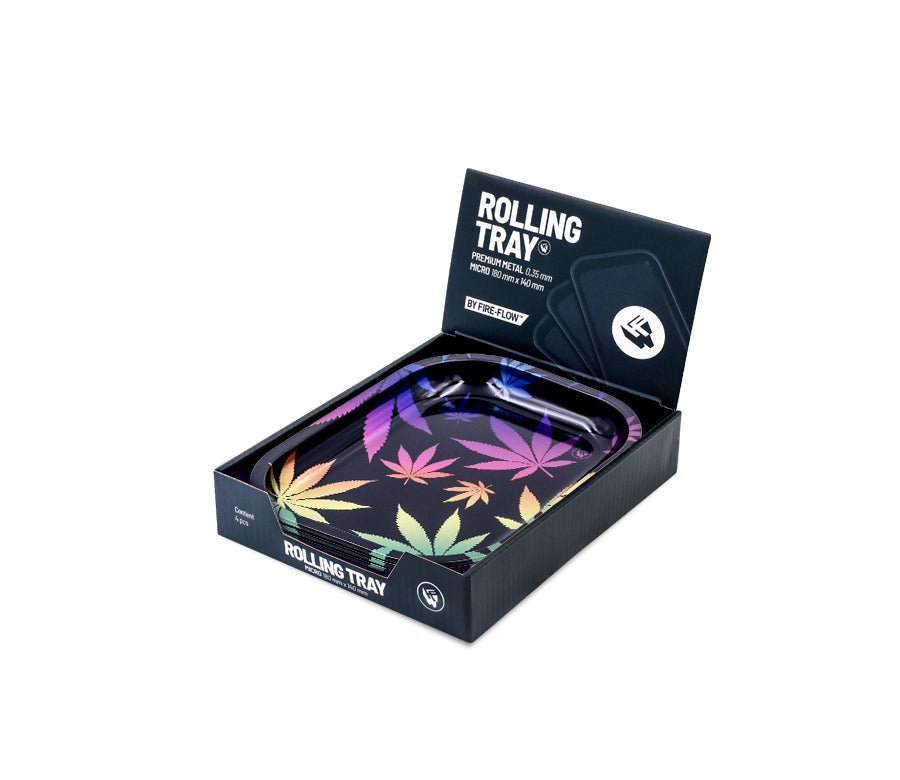 Kompaktes Leaves Gradient Rolling Tray, andere Ansicht, 18×14 cm