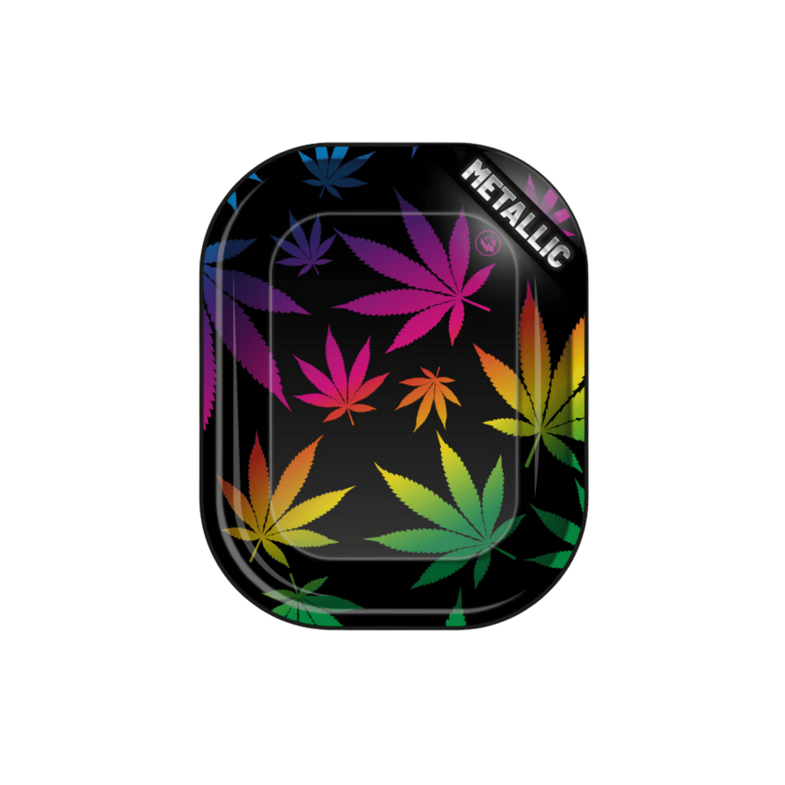 Rolling Tray Leaves Gradient 18×14 cm mit Blätter-Motiv