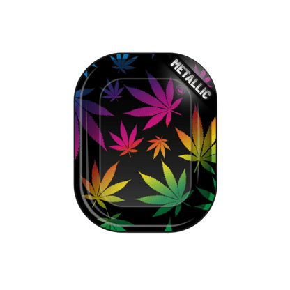 Rolling Tray Leaves Gradient 18×14 cm mit Blätter-Motiv
