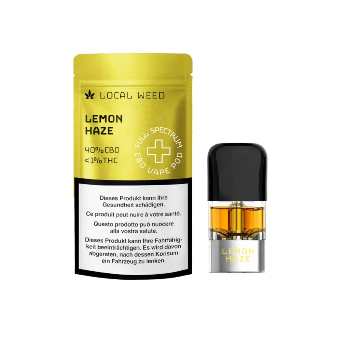 Local Weed Lemon Haze CBD Pod 40 Prozent