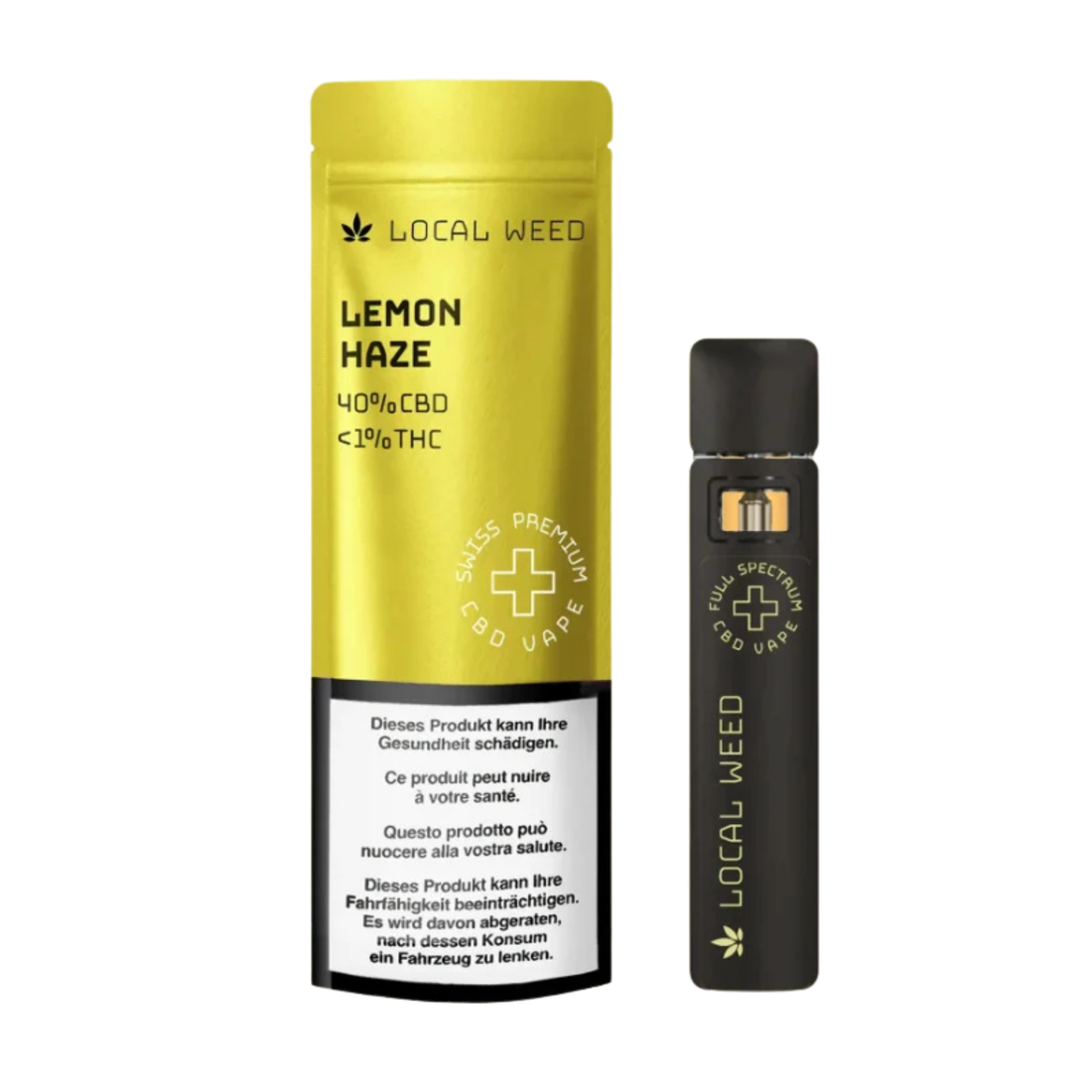 Local Weed Lemon Haze CBD Vape 40 Prozent