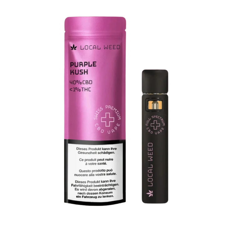 Local Weed Purple Kush CBD Vape 40 Prozent