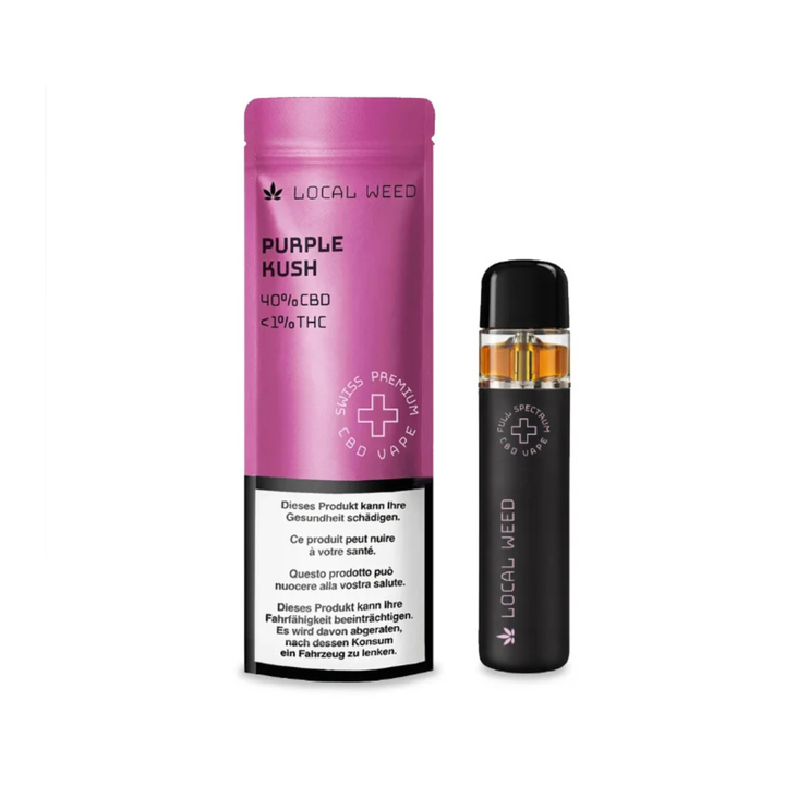 Local Weed Purple Kush CBD Vape Kit 40 Prozent