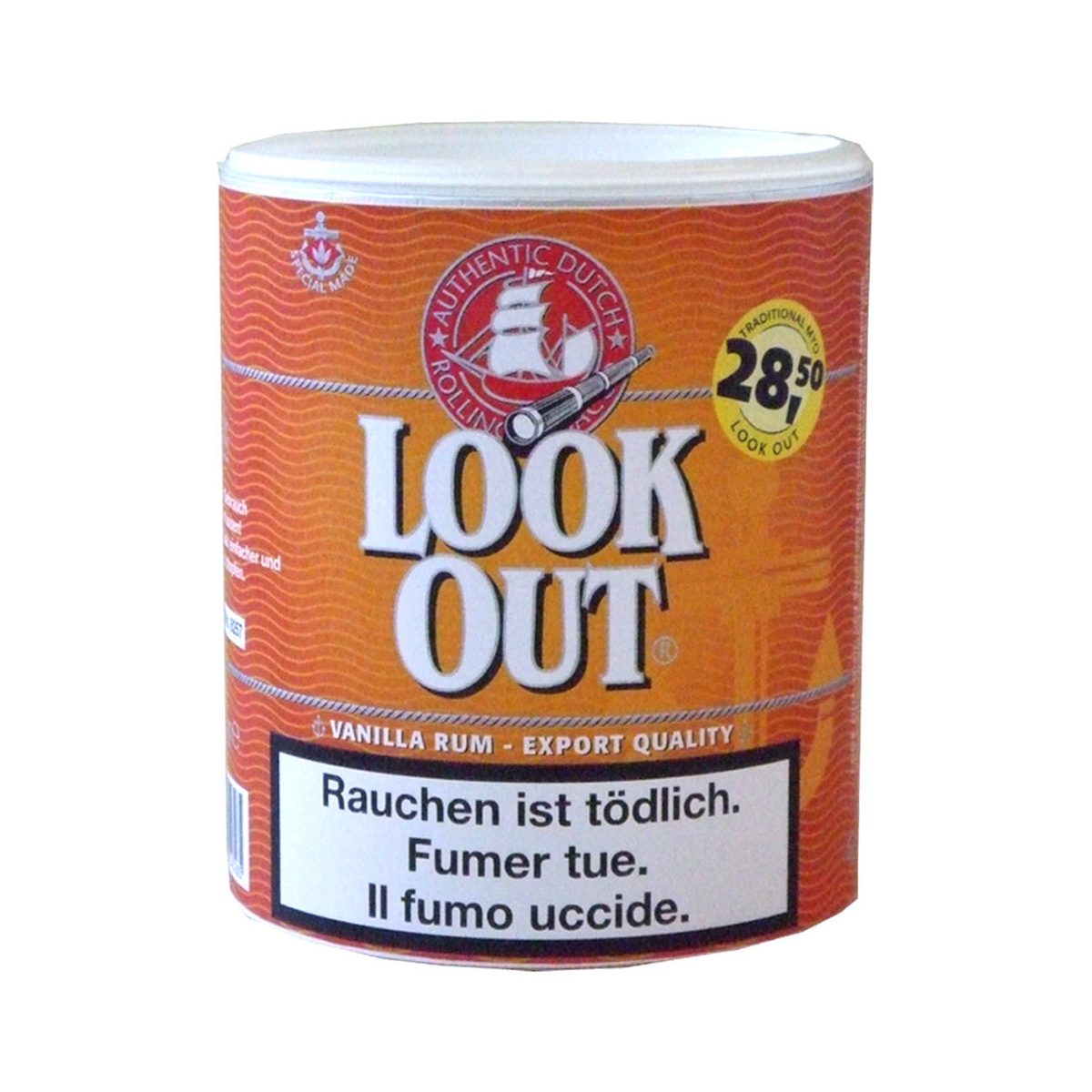 Look Out Vanilla Rum Pfeifentabak, Dose, 150 g