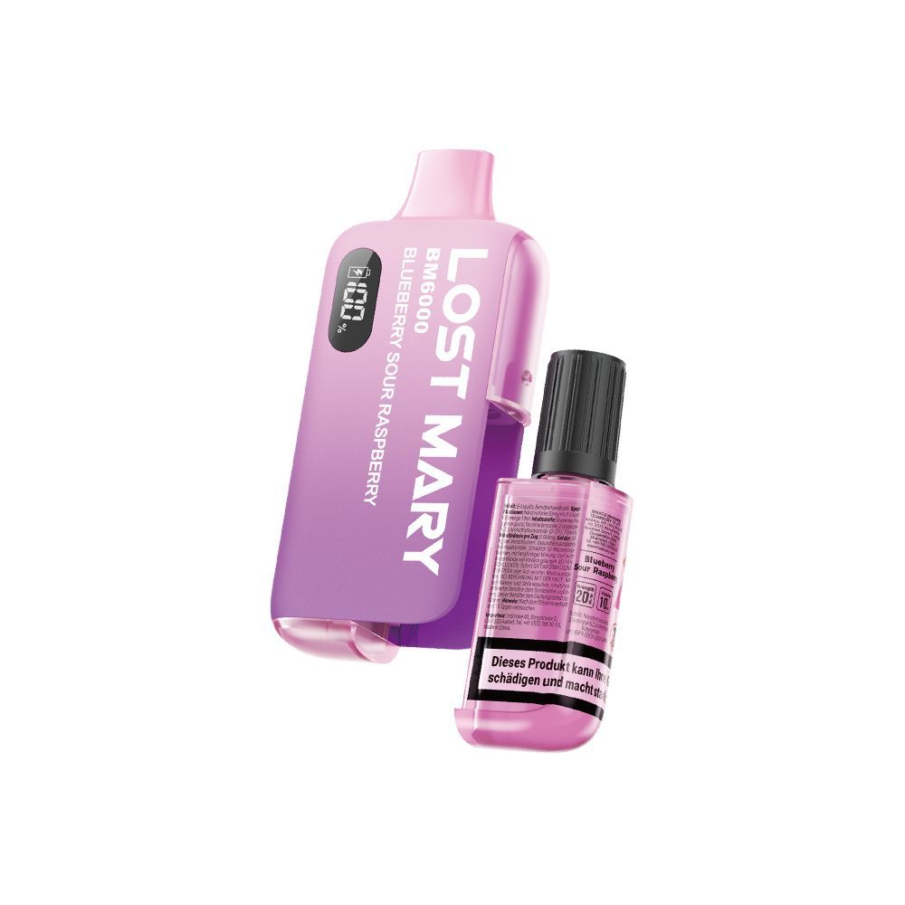 LOST MARY - BM6000 - 20mg/ml - Blueberry Sour Raspberry kaufen bei rauchwerk.ch