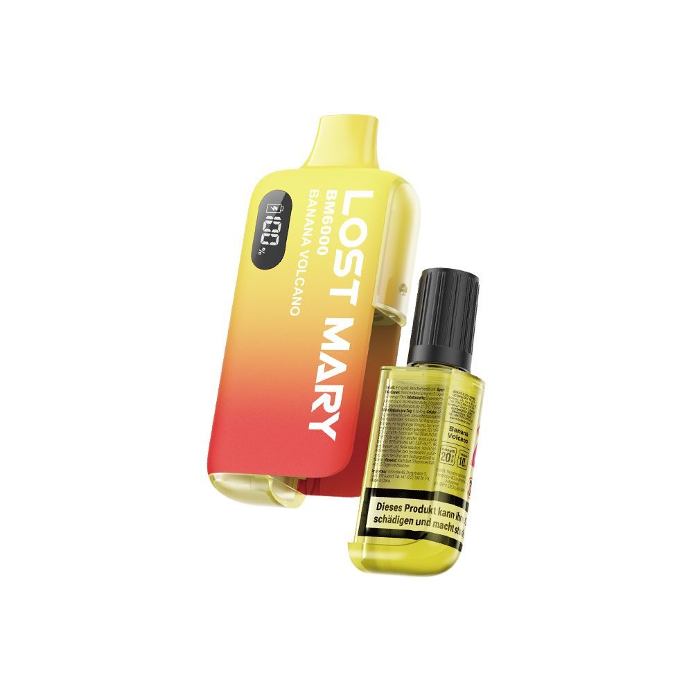 Lost Mary BM6000 Banana Volcano Hybrid Vape 20mg/ml