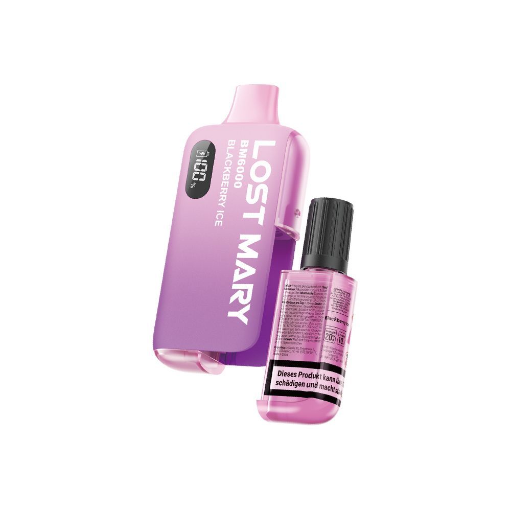 Lost Mary BM6000 Blackberry Ice Hybrid Vape 20mg/ml