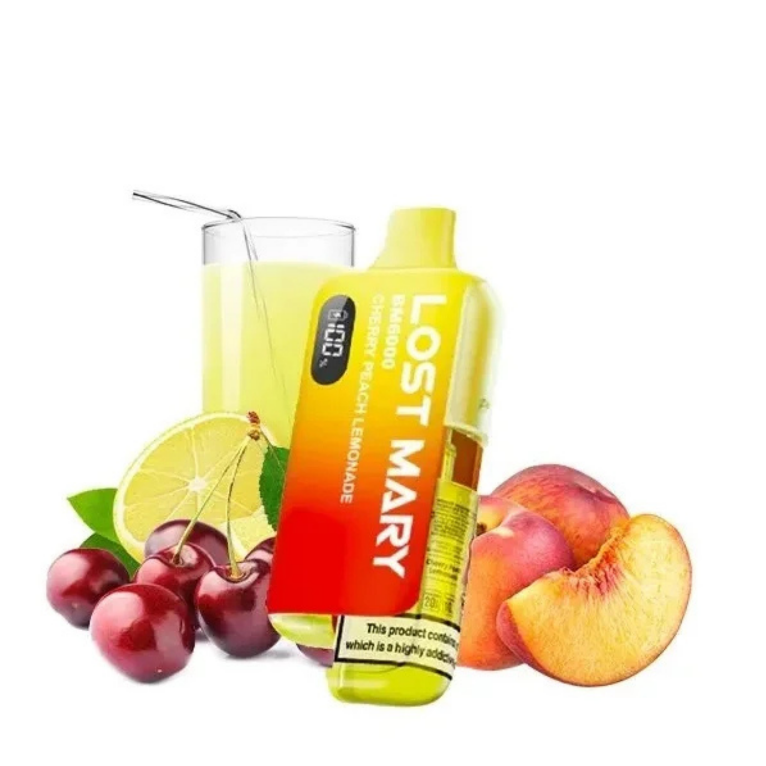 Lost Mary BM6000 Cherry Peach Lemonade 20mg/ml Vape Kit