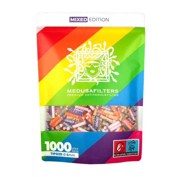 Medusa - 1000er Pack - MIXED RAINBOW - Hybrid Aktivkohlefilter kaufen bei rauchwerk.ch