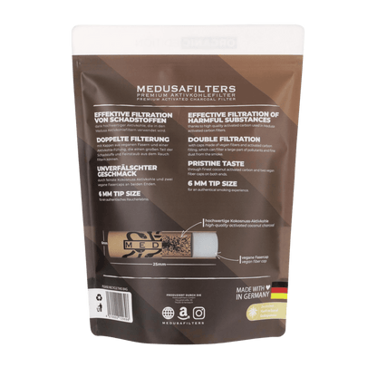 Medusa - 1000er Pack - ORGANIC - Hybrid Aktivkohlefilter kaufen bei rauchwerk.ch