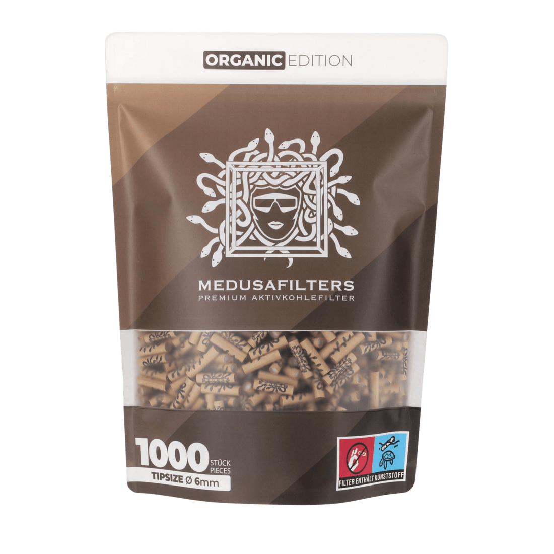 Medusa - 1000er Pack - ORGANIC - Hybrid Aktivkohlefilter kaufen bei rauchwerk.ch