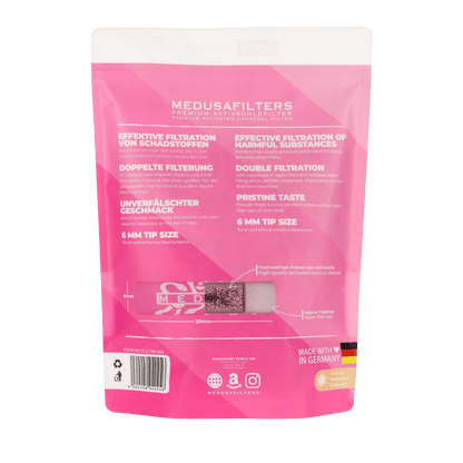Medusa - 1000er Pack - ROSÉ - Hybrid Aktivkohlefilter kaufen bei rauchwerk.ch