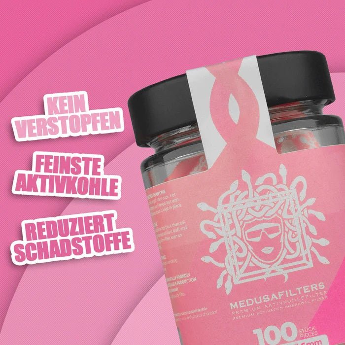 Medusa - 100er Glas - ROSÉ - Hybrid Aktivkohlefilter kaufen bei rauchwerk.ch