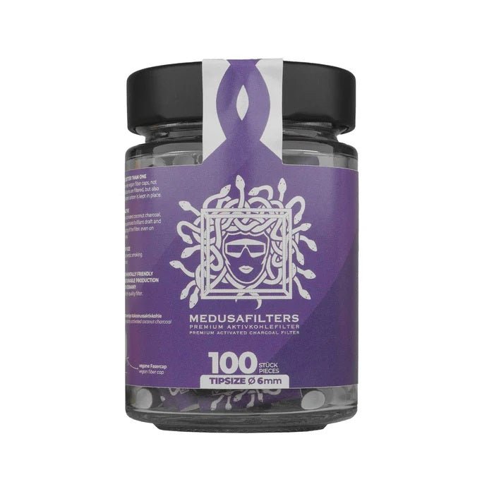 Medusa - 100er Glas - Violet - Hybrid Aktivkohlefilter kaufen bei rauchwerk.ch