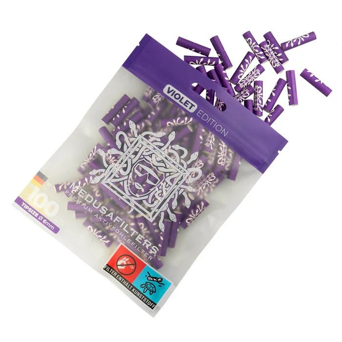 Medusa - 100er Pack - VIOLET - Hybrid Aktivkohlefilter kaufen bei rauchwerk.ch