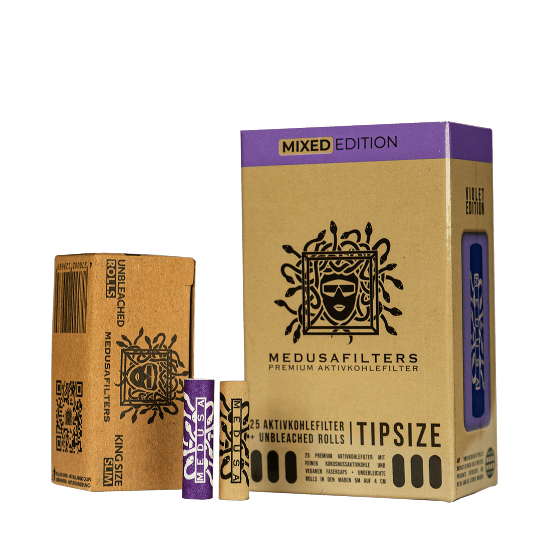 Medusa - 2 Go - 25er Activ Tips + 5m Rolls kaufen bei rauchwerk.ch