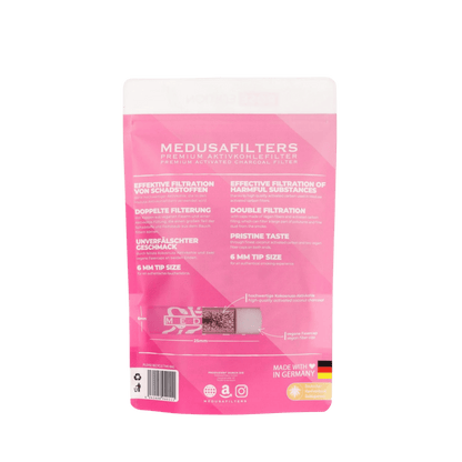 Medusa - 250er Pack - ROSÉ - Hybrid Aktivkohlefilter kaufen bei rauchwerk.ch