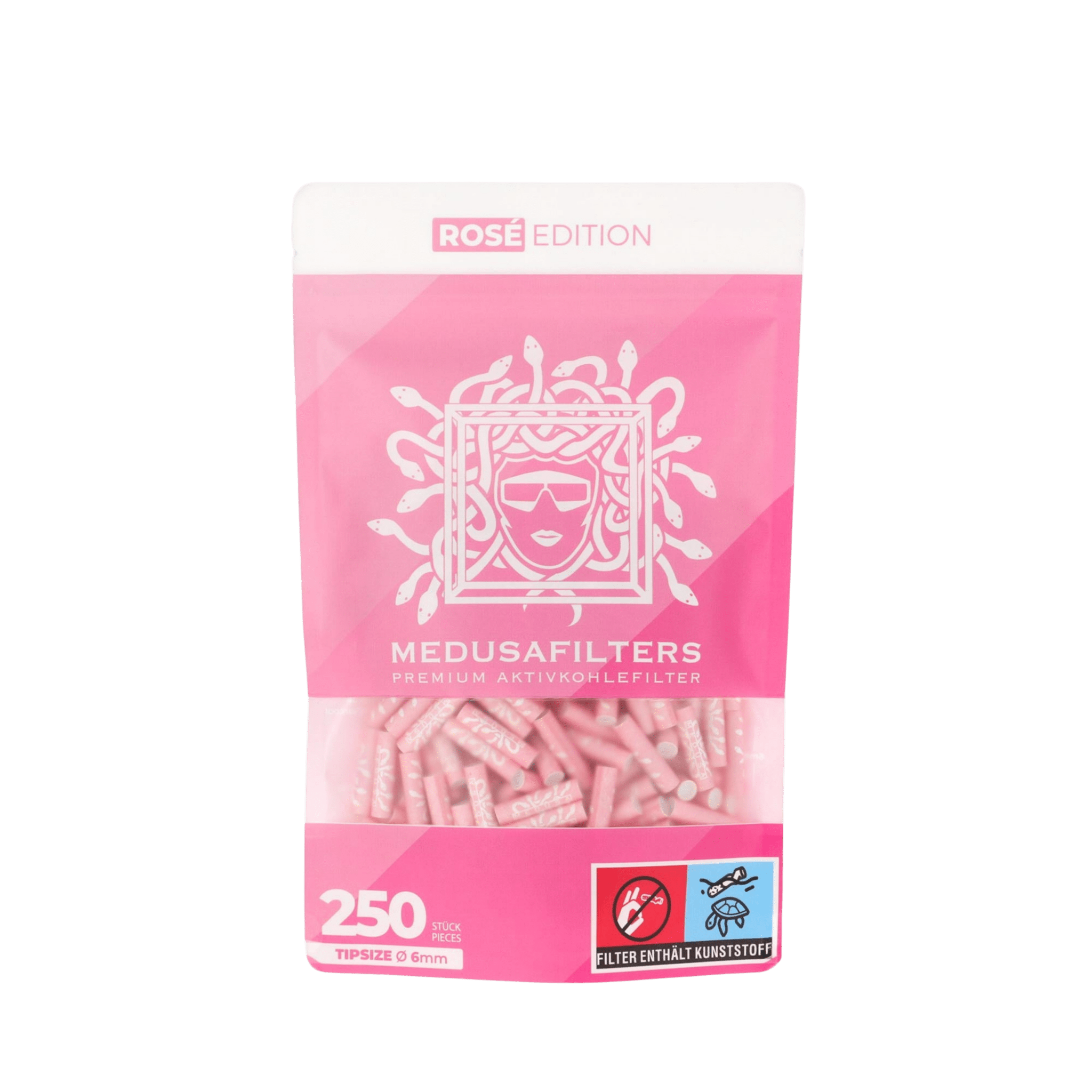 Medusa - 250er Pack - ROSÉ - Hybrid Aktivkohlefilter kaufen bei rauchwerk.ch