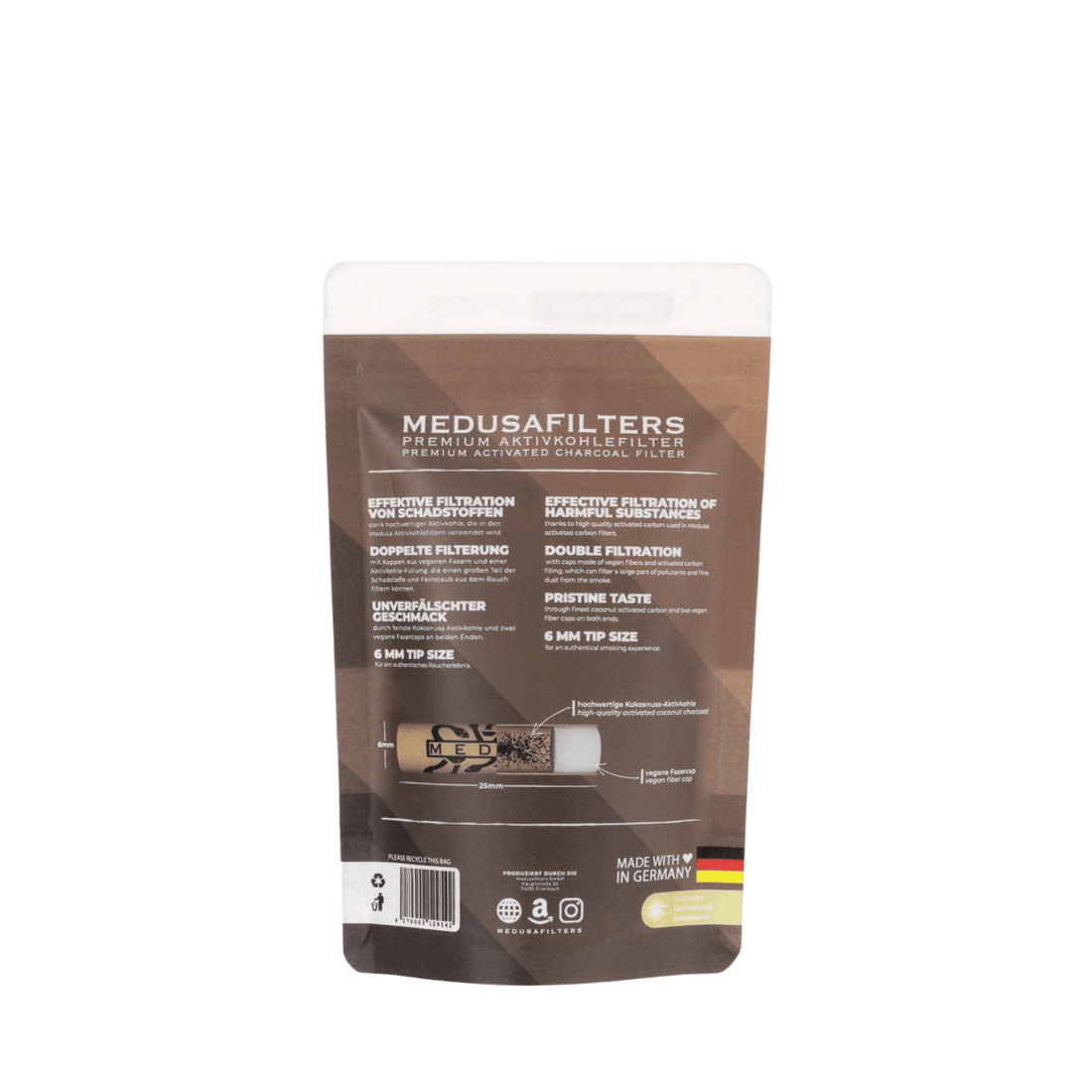 Medusa - 50er Pack - ORGANIC - Hybrid Aktivkohlefilter kaufen bei rauchwerk.ch