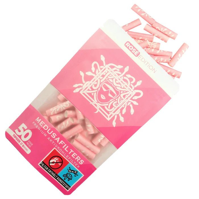 Medusa - 50er Pack - ROSÉ - Hybrid Aktivkohlefilter kaufen bei rauchwerk.ch