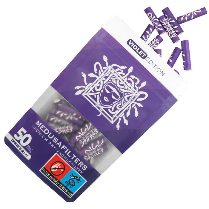 Medusa - 50er Pack - VIOLET - Hybrid Aktivkohlefilter kaufen bei rauchwerk.ch