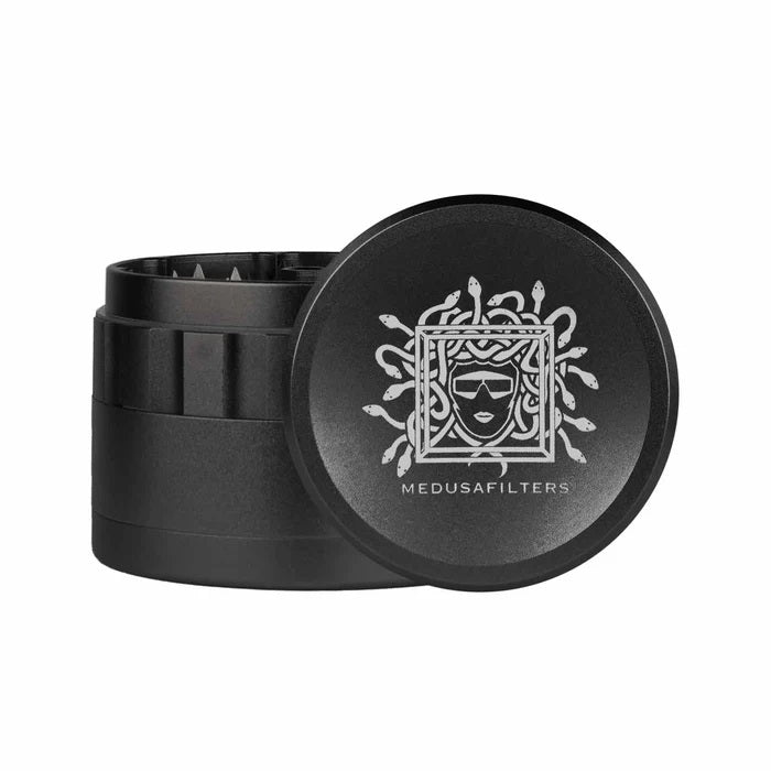 Medusa - Keramik Spike Grinder - Black - 64mm - 4 Part kaufen bei rauchwerk.ch
