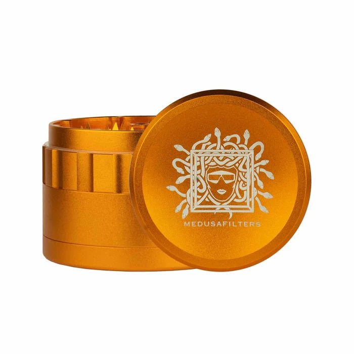 Medusa - Keramik Spike Grinder - Orange - 64mm - 4 Part kaufen bei rauchwerk.ch