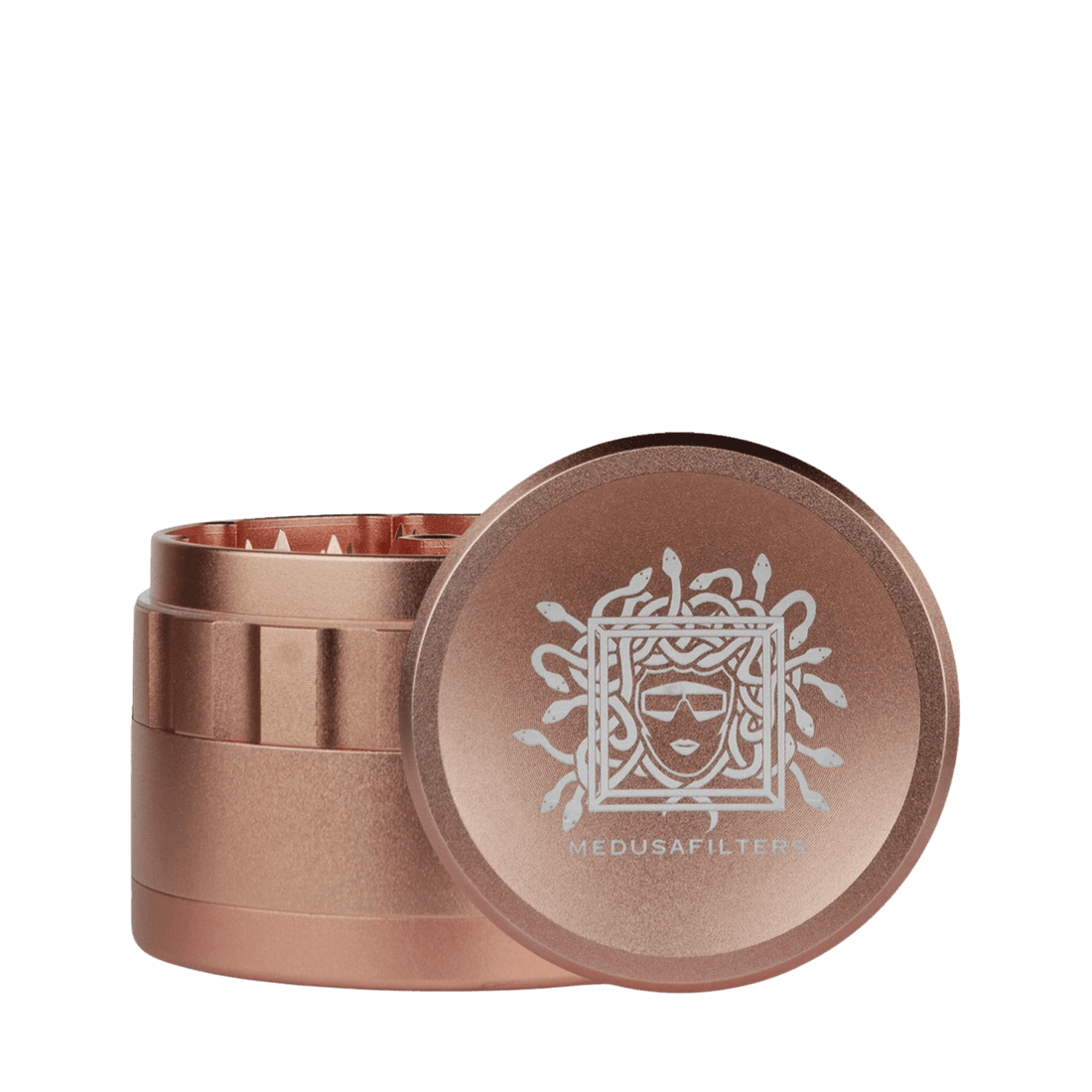 Medusa - Keramik Spike Grinder - Rosé - 64mm - 4 Part kaufen bei rauchwerk.ch