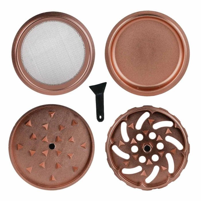 Medusa - Keramik Spike Grinder - Rosé - 64mm - 4 Part kaufen bei rauchwerk.ch