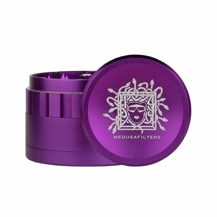 Medusa - Keramik Spike Grinder - Violet - 64mm - 4 Part kaufen bei rauchwerk.ch