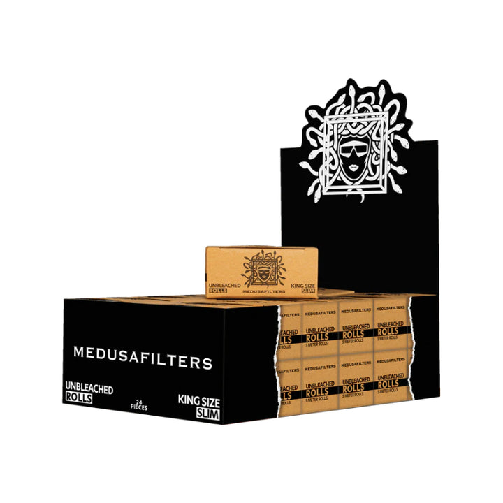 Medusa King Size Rolls ungebleicht, Zigarettenpapier, 24 Stück