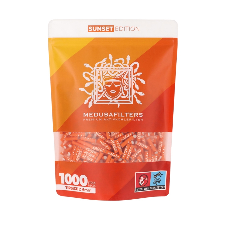 MedusaFilters SUNSET Hybrid Aktivkohlefilter 6 mm 1000+10 Pack