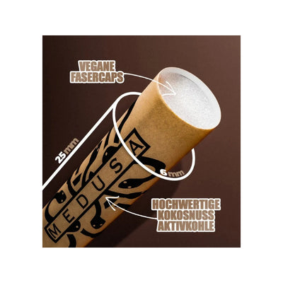 MedusaFilters Organic Hybrid Aktivkohlefilter im Glas, 100 Stück