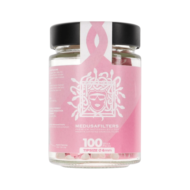 MedusaFilters ROSÉ 100er Glas Hybrid Aktivkohlefilter 6 mm