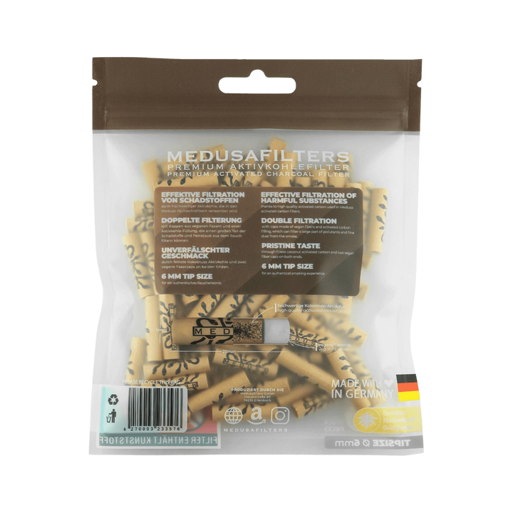 Detailansicht MedusaFilters Organic Hybridfilter im 100er Pack