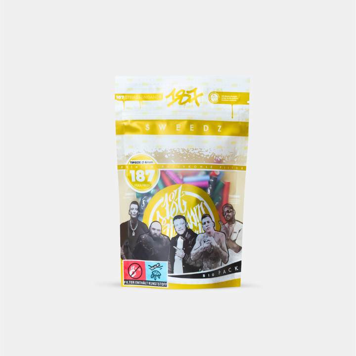 MedusaFilters x 187 Sweedz 187er Crew Packung mit 187 Aktivkohlefiltern