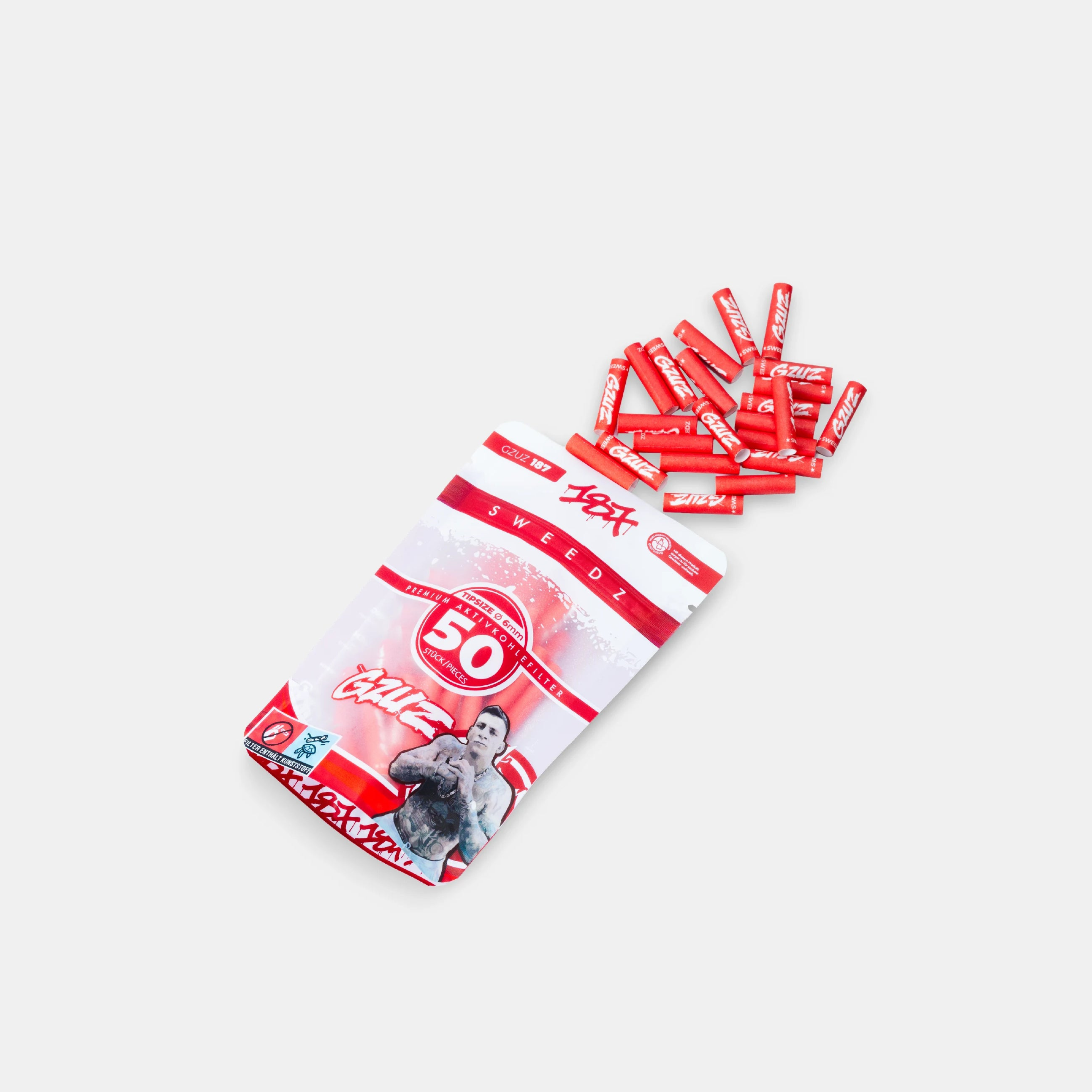 Detailansicht MedusaFilters x 187 GZUZ Hybrid Aktivkohlefilter 6 mm