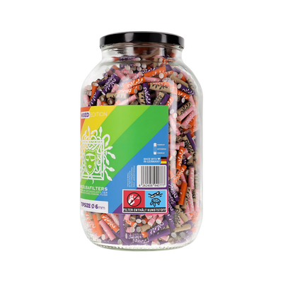MedusaFilters Mixed Rainbow 2222er Glas – Hybridfilter im Farbmix ausgelegt