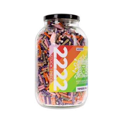MedusaFilters Mixed Rainbow Hybrid Aktivkohlefilter 6 mm im 2222er Glas