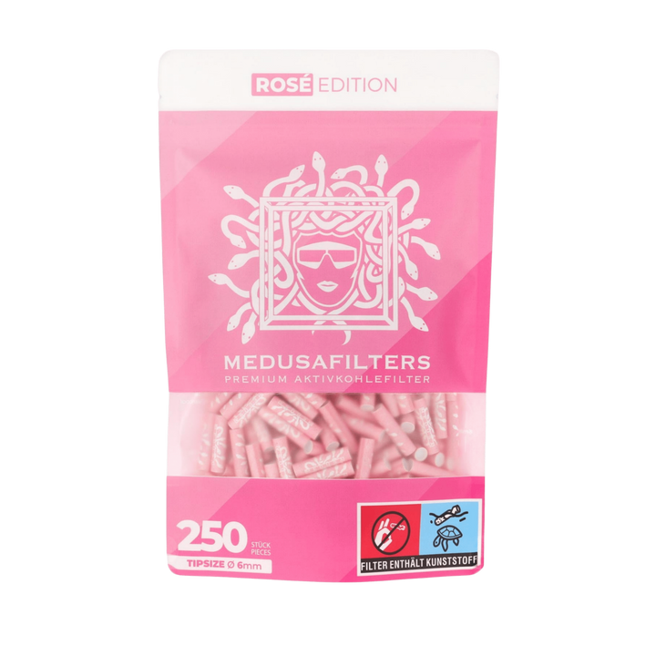 MedusaFilters Rosé Hybrid Aktivkohlefilter 6 mm 250+5 Pack