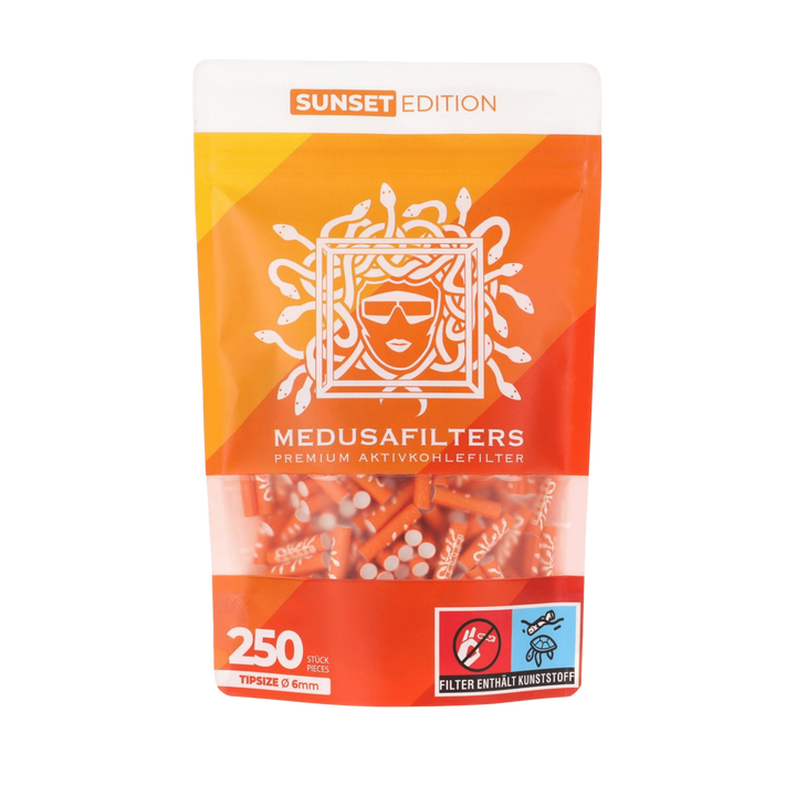 MedusaFilters SUNSET Hybrid Aktivkohlefilter 6 mm 250+5 Pack