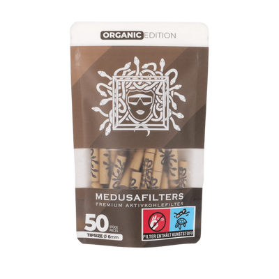 MedusaFilters Organic Hybrid Aktivkohlefilter 6 mm 50er Pack