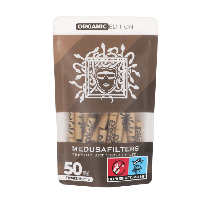 MedusaFilters Organic Hybrid Aktivkohlefilter 6 mm 50er Pack