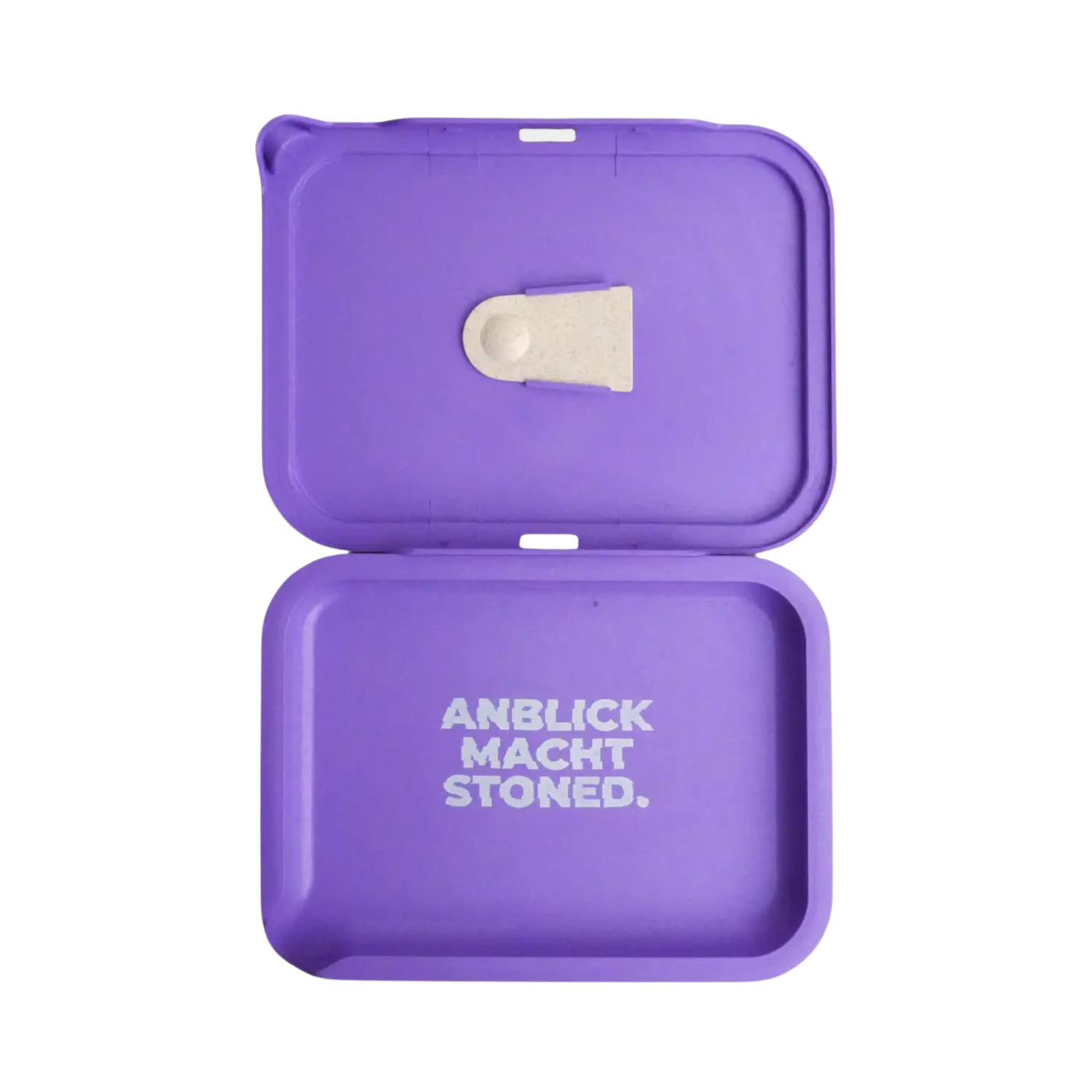 MedusaFilters Hemp Tray Kit Violet offen mit Deckel und Spatel