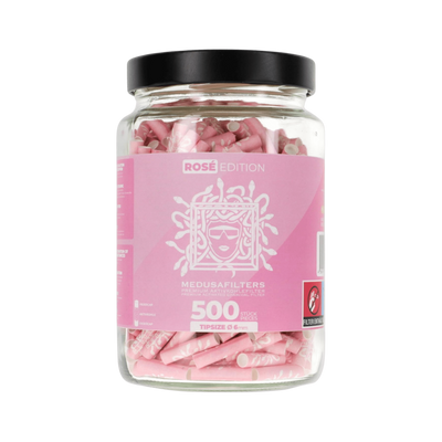 MedusaFilters Rosé Hybrid Aktivkohlefilter 6 mm im 500er Glas