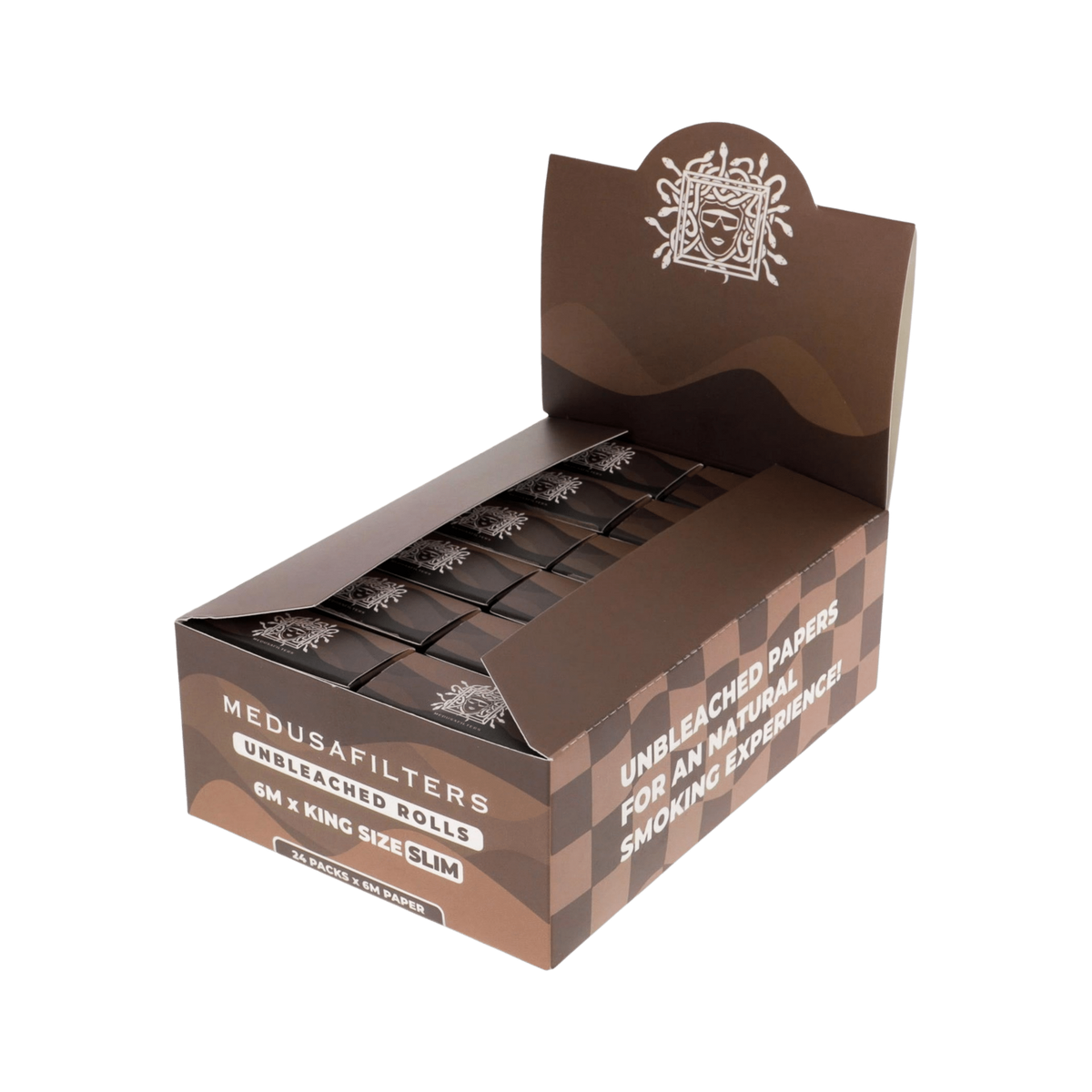 Medusa Rolls Display mit 24 King Size Slim Rollen