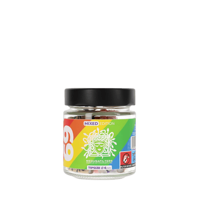 Bunter Farbmix der MedusaFilters 6 mm im 69er Glas