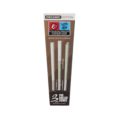 Detailansicht der MedusaFilters Unbleached Cones mit Organic Filtern