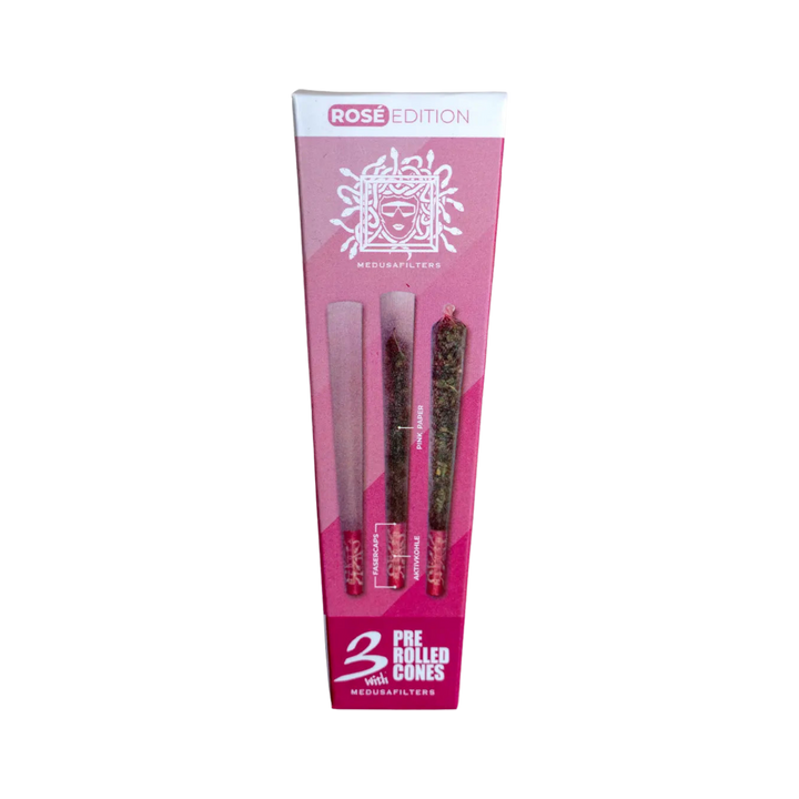 MedusaFilters Pre-Rolled Cones Rosé 3er Box mit Filtern