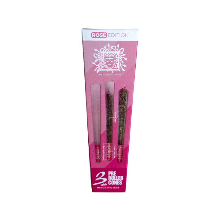 MedusaFilters Pre-Rolled Cones Rosé 3er Box mit Filtern